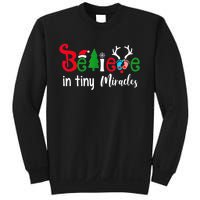 Believe In Magic Of Tiny Mistletoes NICU Nurse Christmas Sweatshirt