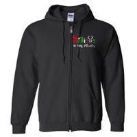 Believe In Magic Of Tiny Mistletoes NICU Nurse Christmas Full Zip Hoodie