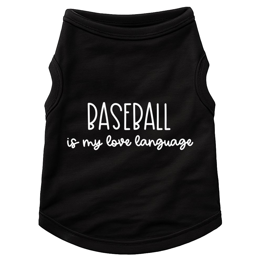 Baseball Is My Love Language Fan Gift Doggie Tank