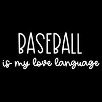 Baseball Is My Love Language Fan Gift Backpack