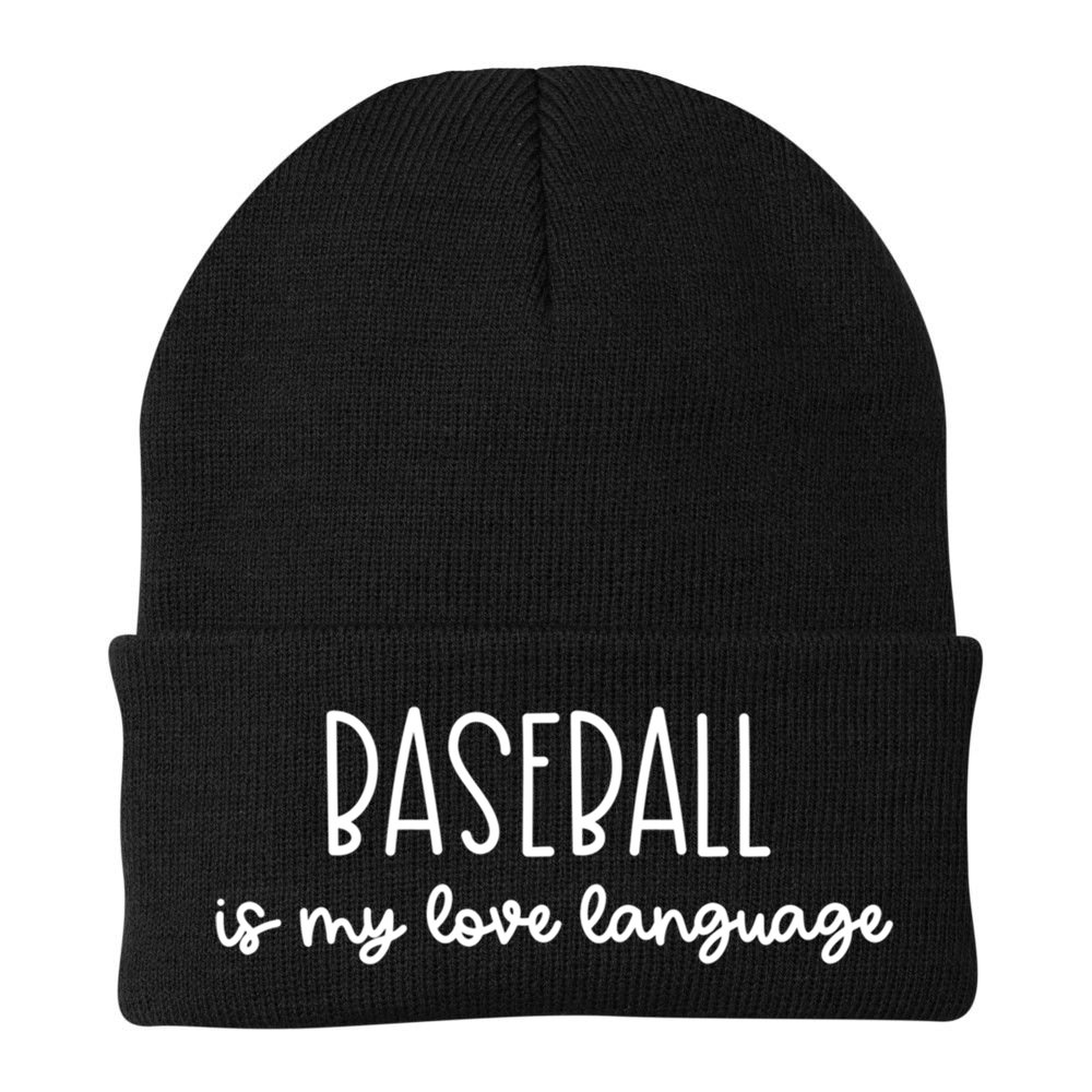 Baseball Is My Love Language Fan Gift Beanie