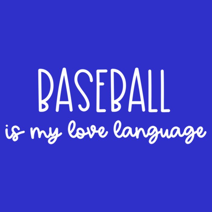 Baseball Is My Love Language Fan Gift Button