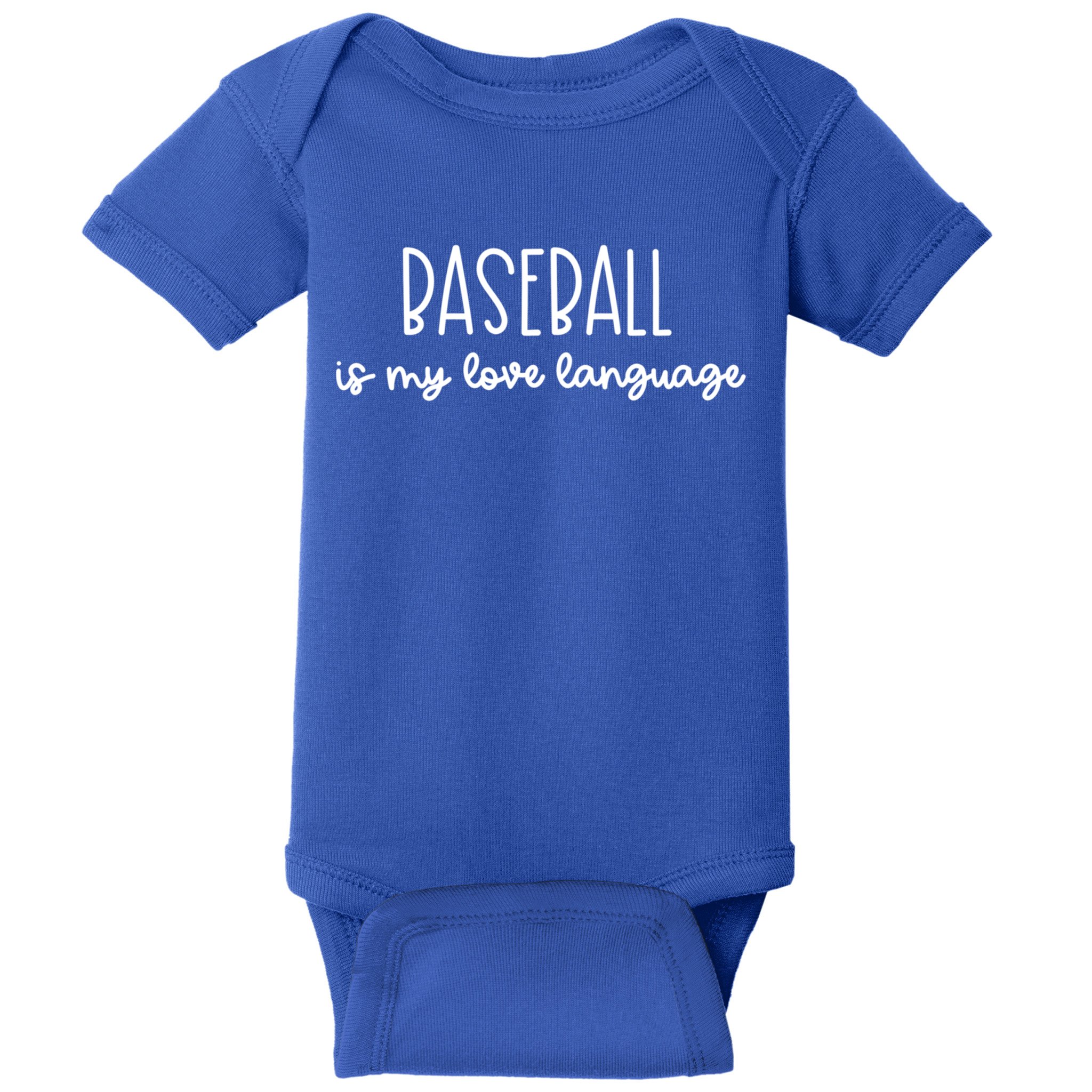 Baseball Is My Love Language Fan Gift Baby Bodysuit