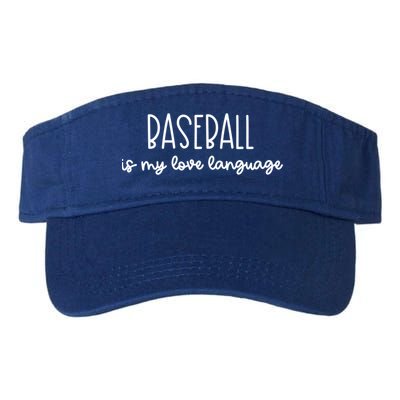 Baseball Is My Love Language Fan Gift Visor