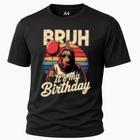 Bruh ItS My Birthday Funny Bigfoot Sasquatch Bday Retro Performance Shirt