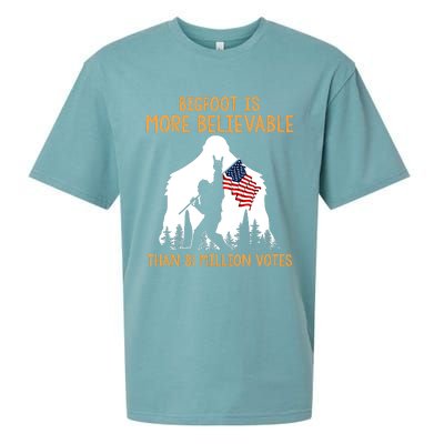 Bigfoot Is More Believable Than 81 Million Votes Vintage Sueded Cloud Jersey T-Shirt