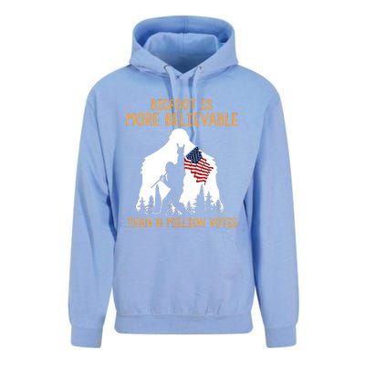 Bigfoot Is More Believable Than 81 Million Votes Vintage Unisex Surf Hoodie