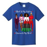 Black Is My History Strong Black Figures Blm Dress Great Gift Kids T-Shirt