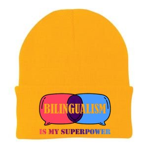 Bilingualism Is My Superpower Tank Top Knit Cap Winter Beanie