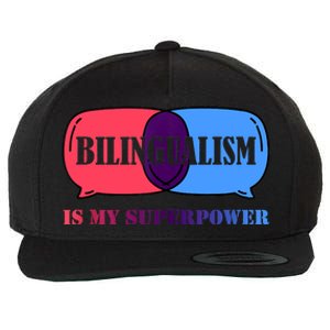 Bilingualism Is My Superpower Tank Top Wool Snapback Cap