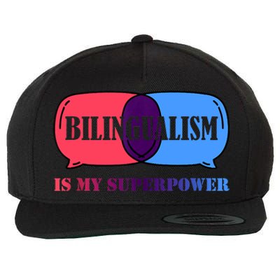 Bilingualism Is My Superpower Tank Top Wool Snapback Cap