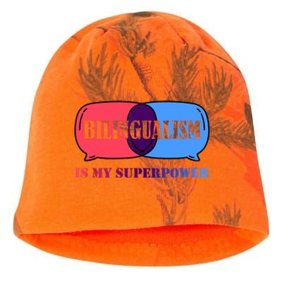 Bilingualism Is My Superpower Tank Top Kati - Camo Knit Beanie