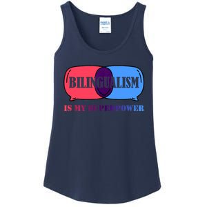 Bilingualism Is My Superpower Tank Top Ladies Essential Tank