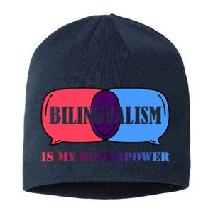 Bilingualism Is My Superpower Tank Top Sustainable Beanie