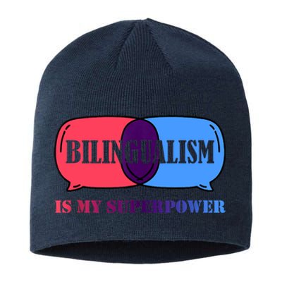 Bilingualism Is My Superpower Tank Top Sustainable Beanie