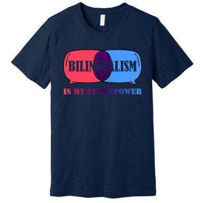 Bilingualism Is My Superpower Tank Top Premium T-Shirt