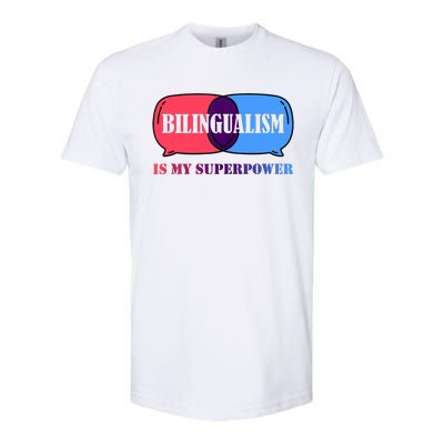 Bilingualism Is My Superpower Tank Top Softstyle® CVC T-Shirt