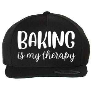 Baking Is My Therapy Funny Gift Wool Snapback Cap