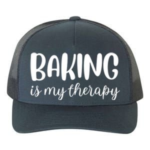 Baking Is My Therapy Funny Gift Yupoong Adult 5-Panel Trucker Hat