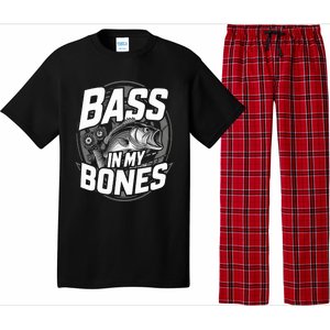 Bass In My Bones Bass Fishing Gift Pajama Set