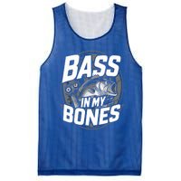 Bass In My Bones Bass Fishing Gift Mesh Reversible Basketball Jersey Tank