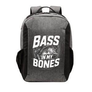 Bass In My Bones Bass Fishing Gift Vector Backpack