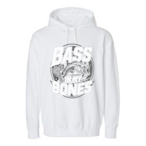 Bass In My Bones Bass Fishing Gift Garment-Dyed Fleece Hoodie