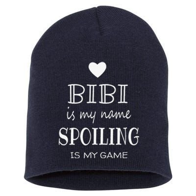 Bibi Is My Name Funny Graphic Gifts For Bibi Grandma Short Acrylic Beanie