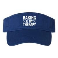 Baking Is My Therapy Cake Baking Pastry Confectioner Baker Gift Valucap Bio-Washed Visor