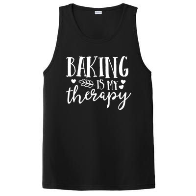 Baking Is My Therapy Gift For Baker Lover Mom Mother Gift PosiCharge Competitor Tank