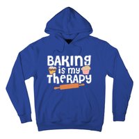 Baking Is My Therapy Cake Baking Pastry Confectioner Baker Gift Hoodie