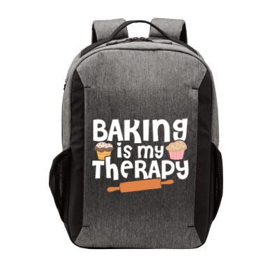 Baking Is My Therapy Cake Baking Pastry Confectioner Baker Gift Vector Backpack