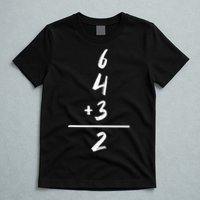 Baseball Inspired Math 6 4 3 2 Double Play Softball Game Tee T-Shirt