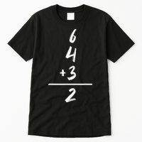 Baseball Inspired Math 6 4 3 2 Double Play Softball Game Tee Tall T-Shirt