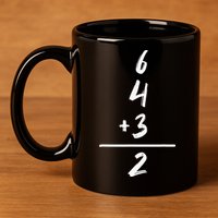 Baseball Inspired Math 6 4 3 2 Double Play Softball Game Tee 11oz C Handle Ceramic Mug