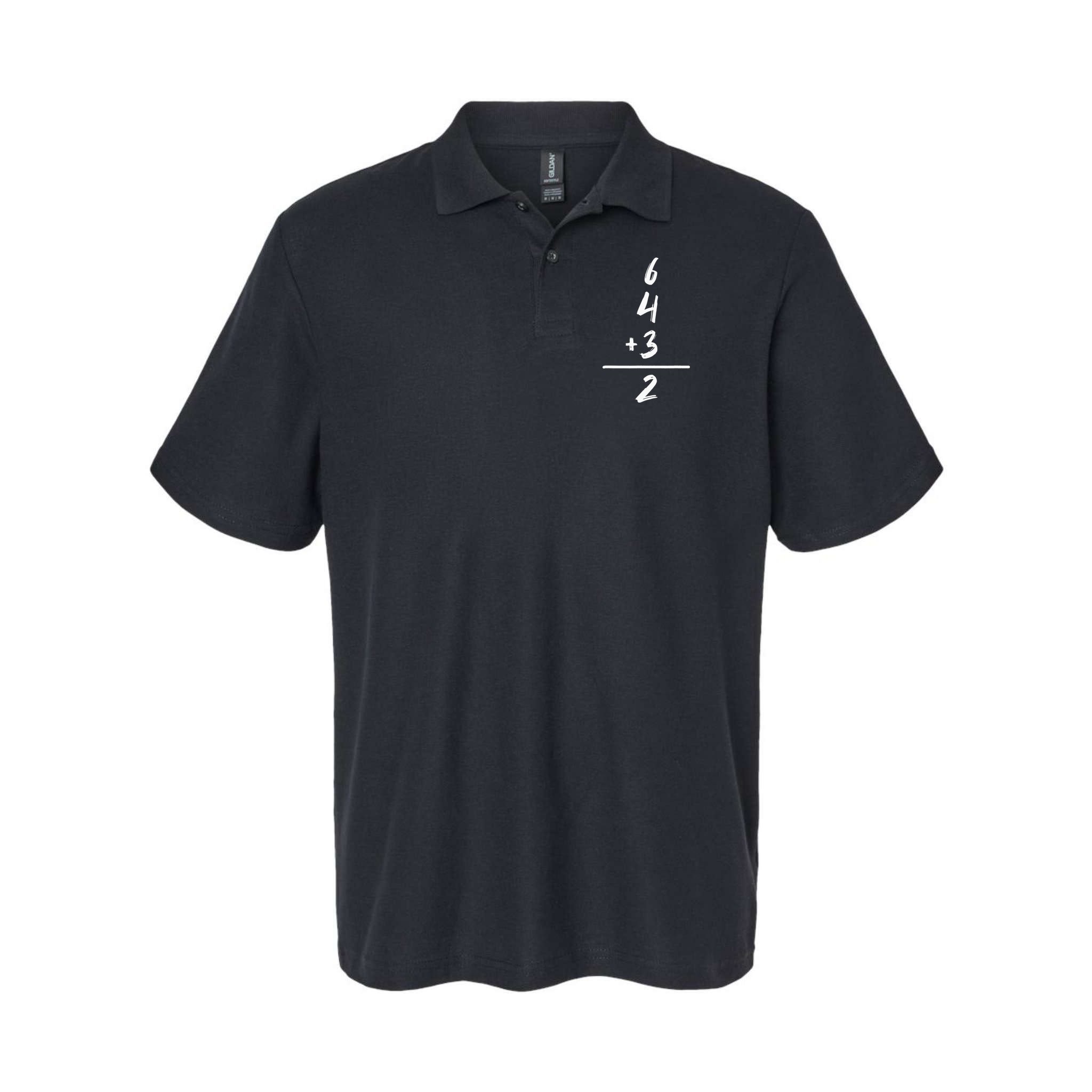 Baseball Inspired Math 6 4 3 2 Double Play Softball Game Tee Polo
