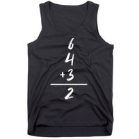 Baseball Inspired Math 6 4 3 2 Double Play Softball Game Tee Tank Top