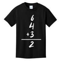 Baseball Inspired Math 6 4 3 2 Double Play Softball Game Tee Kids T-Shirt