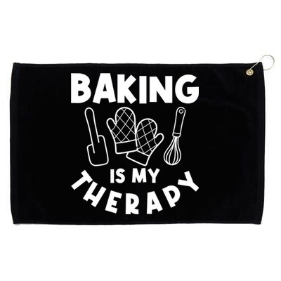 Baking Is My Therapy Cake Baking Pastry Confectioner Baker Gift Grommeted Golf Towel