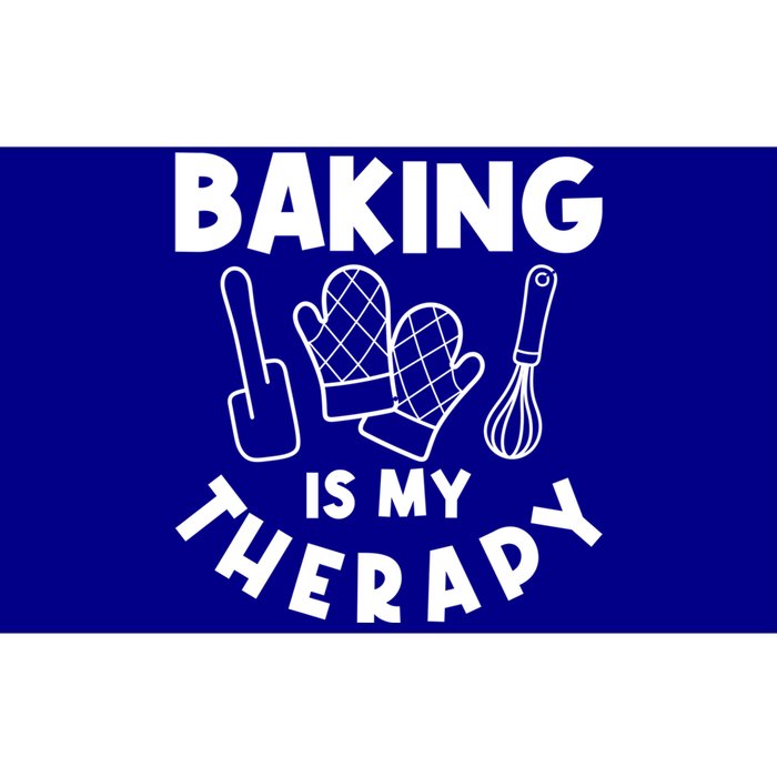 Baking Is My Therapy Cake Baking Pastry Confectioner Baker Gift Bumper Sticker