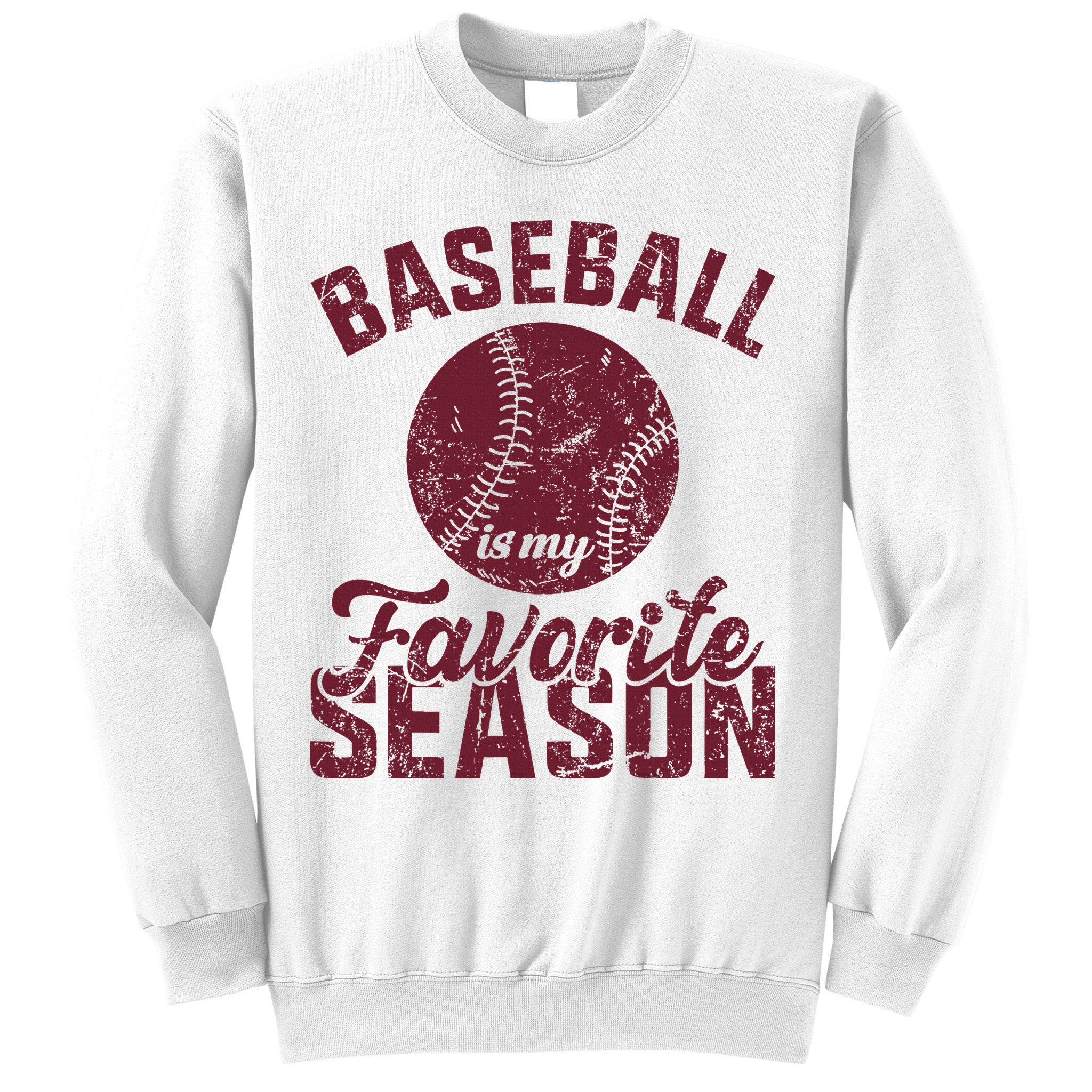 Baseball Is My Favorite Season Vintage Sweatshirt