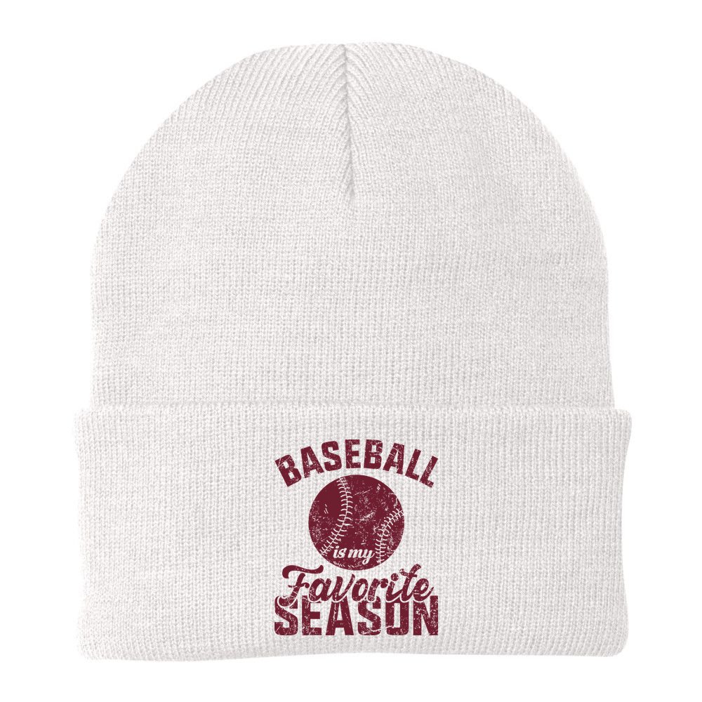 Baseball Is My Favorite Season Vintage Beanie