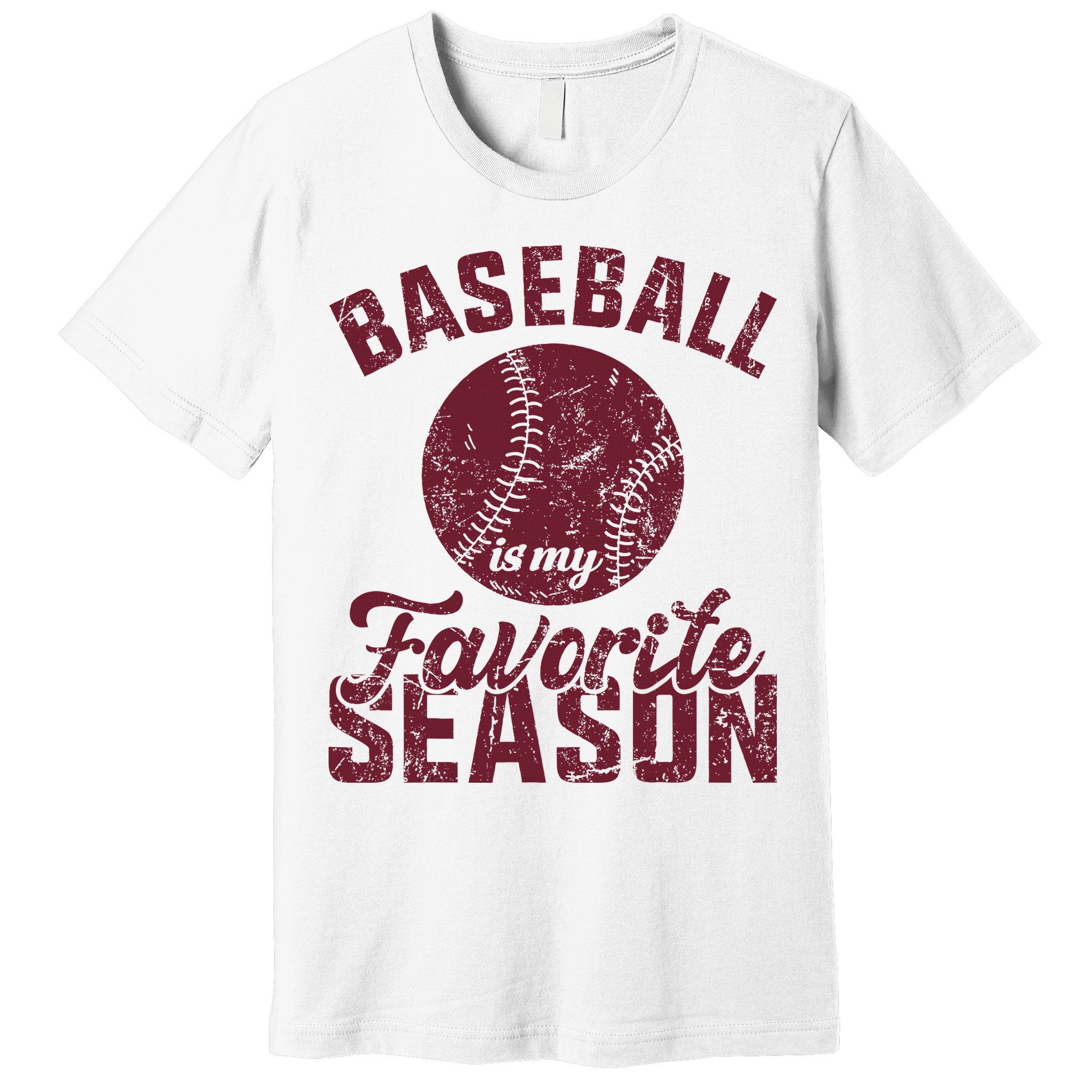 Baseball Is My Favorite Season Vintage Premium T-Shirt