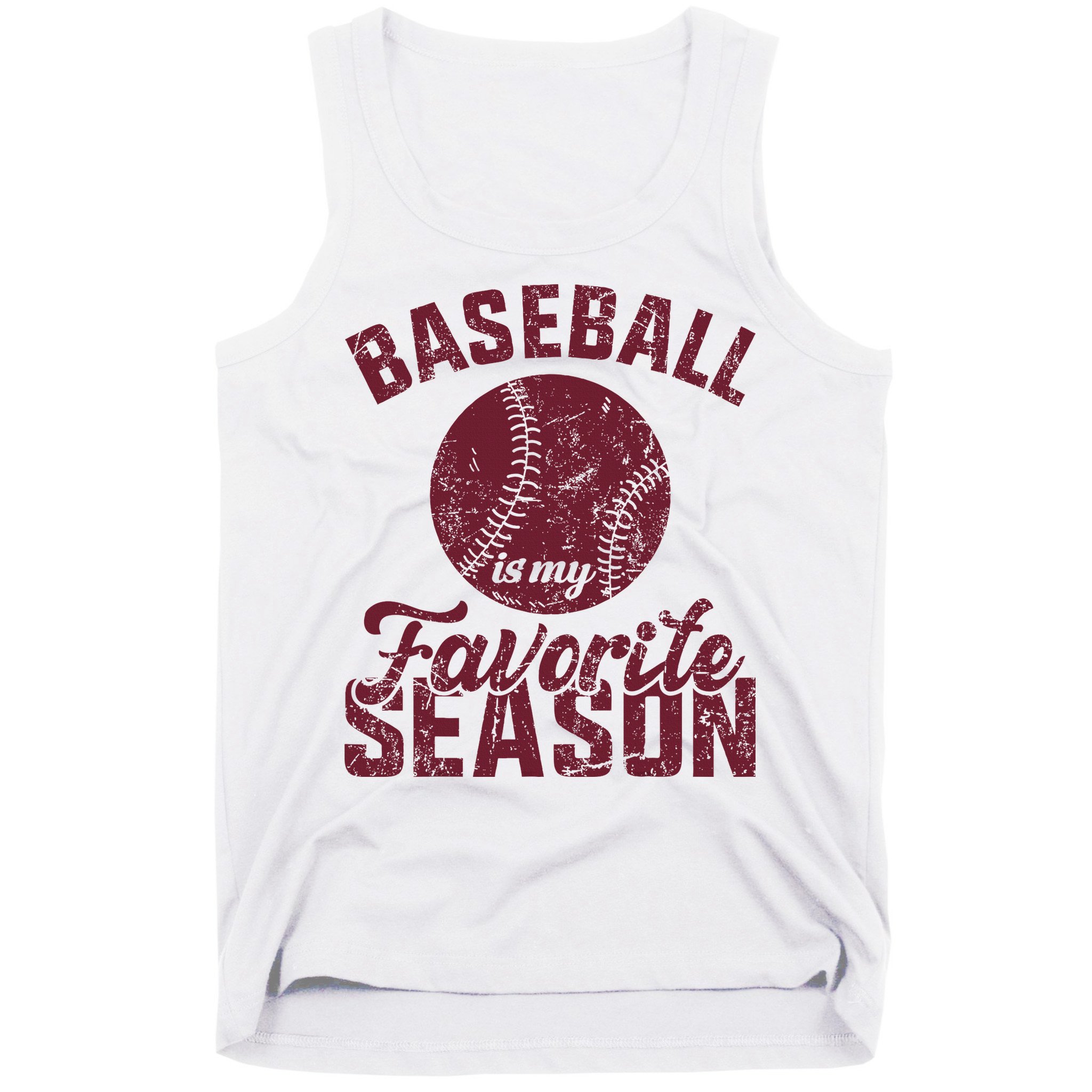 Baseball Is My Favorite Season Vintage Tank Top