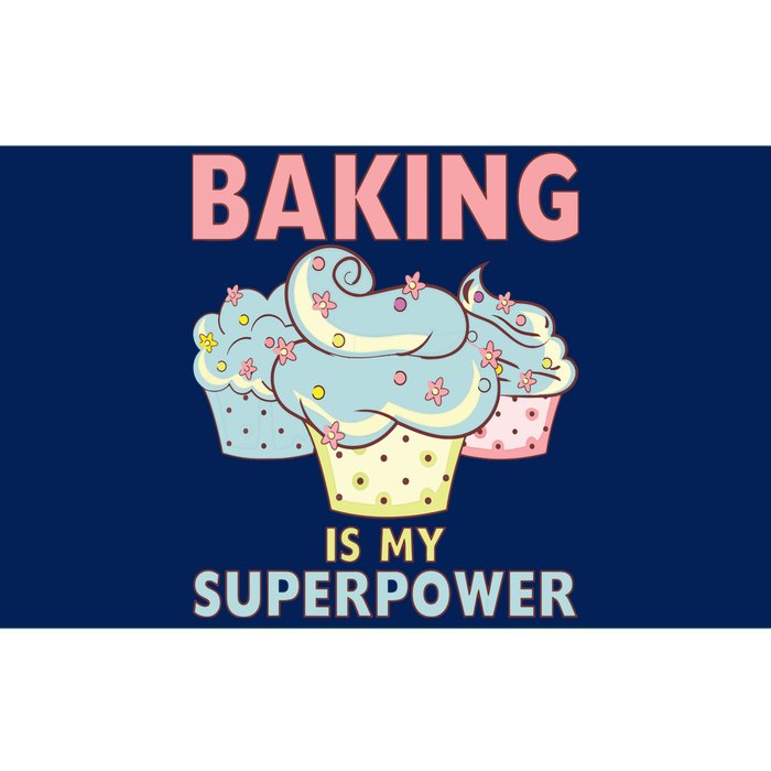 BAKING IS MY SUPERPOWER 3 Sweet Cupcakes Holidays Baker Gift Bumper Sticker