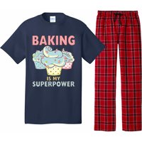 BAKING IS MY SUPERPOWER 3 Sweet Cupcakes Holidays Baker Gift Pajama Set