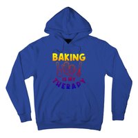 Baking Is My Therapy Cake Baking Pastry Confectioner Baker Gift Hoodie