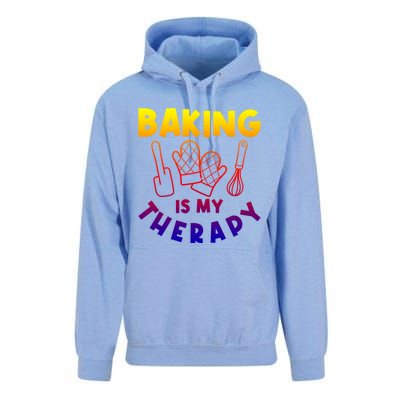 Baking Is My Therapy Cake Baking Pastry Confectioner Baker Gift Unisex Surf Hoodie