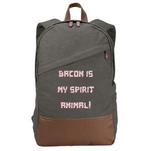 BACON IS MY SPIRIT ANIMAL Cotton Canvas Backpack