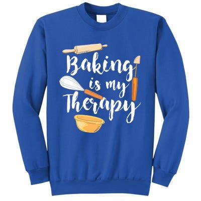 Baking Is My Therapy I Funny Baking Cute Gift Sweatshirt